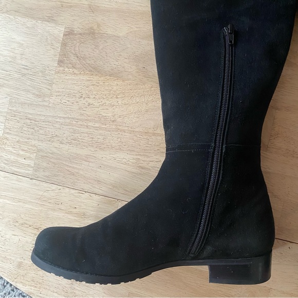 Stuart Weitzman thigh high HILO black suede boots, size 8.5 - Picture 7 of 12